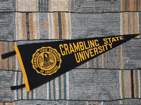 Vintage Rare Grambling State University Hbcu Pennant 1970s Blk Mkt