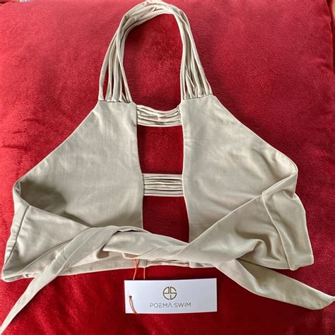 Swim Poema Swim Bikini Top Tahiti And Color Is Nude Nwt Medium Poshmark