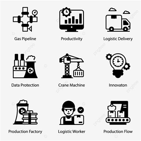 Pack D Ic Nes Solides D Usine Industrielle Et De Processus