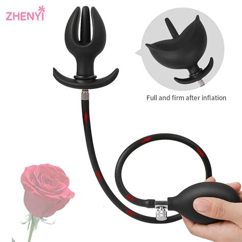 Women Masturbation Pussy Inflatable Anal Plug Big Anal Dilator Expansion Sexy Toys For Men