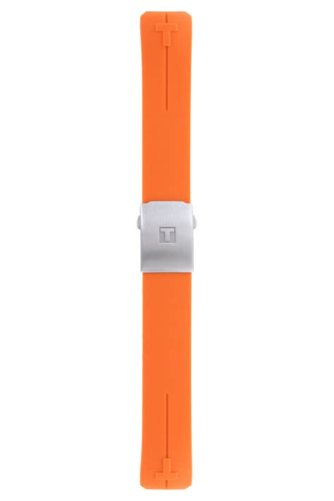 Tissot T Touch II T013420 T047420 Pulseira De Relógio Laranja Sil