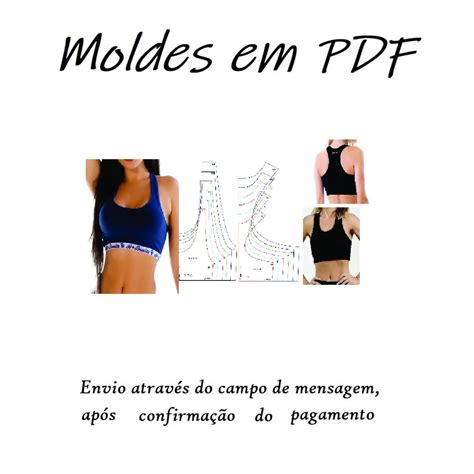 Moldes Modelagem Top Nadador Lingerie E P Academia Em Elo