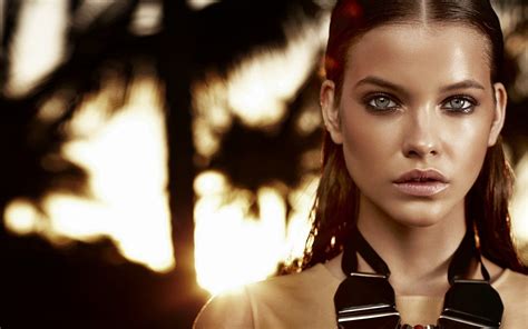 Barbara Palvin Face Women Brunette Model Blue Eyes Portrait Hd
