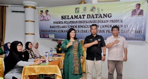 Dinas Koperasi Dan Ukm Pemkab Simalungun Latih Digitalisasi Desain