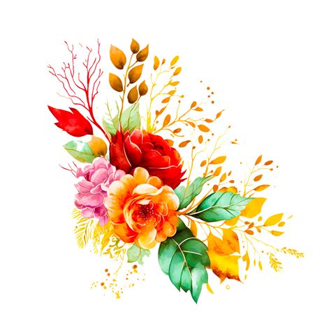 watercolor flower decoration pattern 23477670 PNG