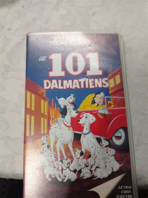 CASSETTE VIDÉO VHS K7 les 101 dalmatiens walt disney EUR 8 00