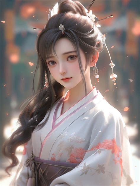 Hanfu Female Characters Hero Anime China Drawing Quick Cartoon