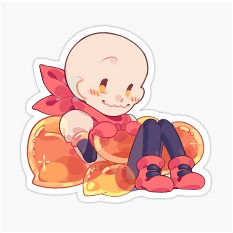 Chibi Papyrus Undertale Sticker For Sale By Orbzforme Redbubble