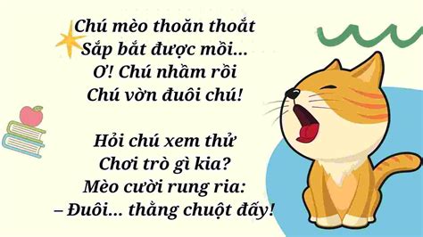 Bài Thơ Chú Mèo Con Nội Dung Hình Ảnh Giáo Án Bút Chì Xanh