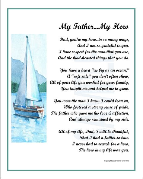 My Dad Is My Hero Poem