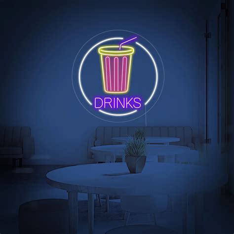 Drinks Neon Led Tabela Neuneon