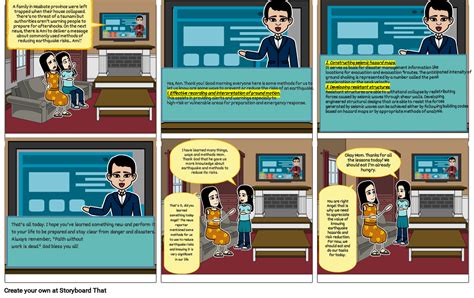 Earthquake Comic Strip Storyboard By 465f9691