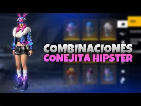 Las Mejores Combinaciones Con El Set Conejita Hipster Free Fire Its