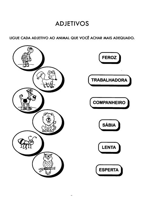 Atividade Sobre Adjetivo 4 Ano