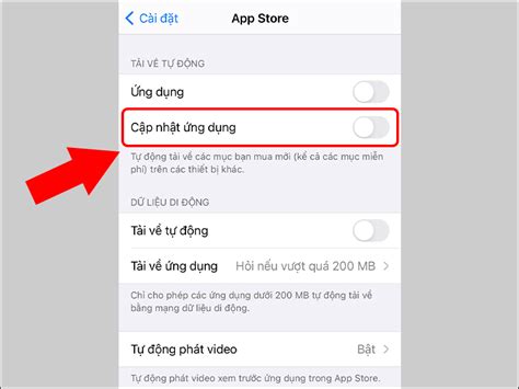 Video Cách Tắt Tự động Cập Nhật Phần Mềm ứng Dụng Trên Iphone