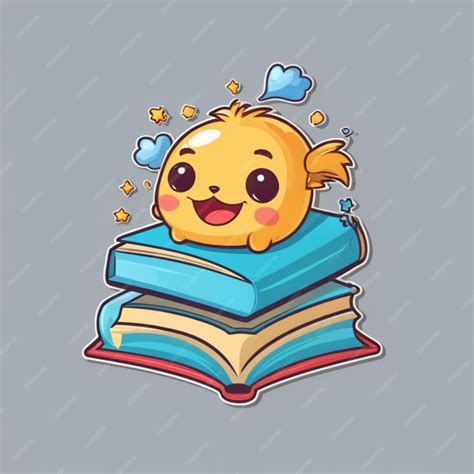 premium vector book cartoon vector background