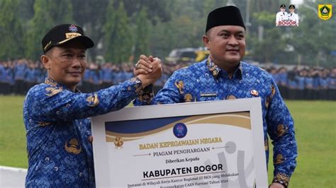 Pemkab Bogor Raih Dua Penghargaan BKN atas Manajemen ASN Berkualitas