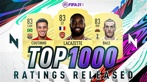 The Fifa 21 Ratings Database Is Here Top 1000 Rated Players Youtube