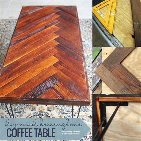 Build A Reclaimed Wood Herringbone Coffee Table In 5 Easy Steps