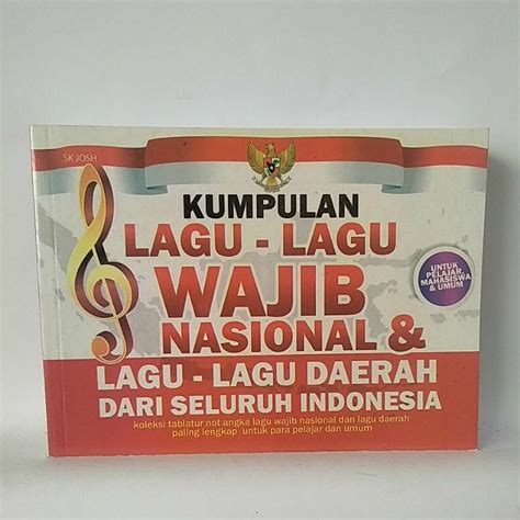 Jual Buku Kumpulan Lagu Wajib Nasional Dan Lagu Daerah Seluruh