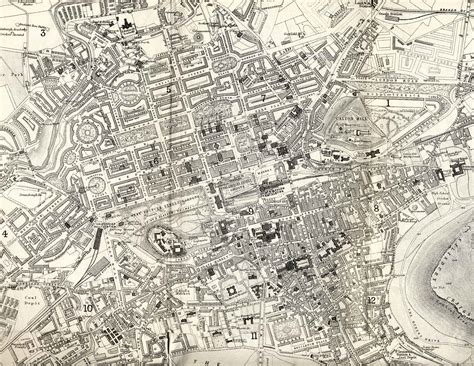 Edinburgh map - 1870 - enlarged