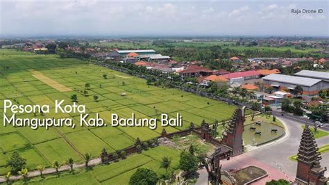 Drone Kota Mangupura Kabupaten Badung Bali Youtube