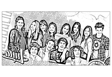 Dessin De Soy Luna Beau Stock Soy Luna Coloriage Soy Luna Coloriages