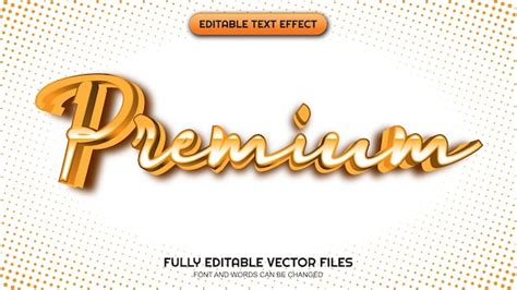 Thème Premium D effets De Texte Modifiables Vecteur Premium