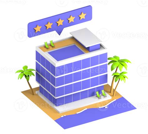 5 Star Hotel 3d Icon Illustration 12071565 Png