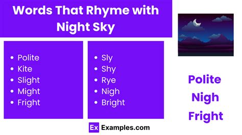 Words That Rhyme With Sky Meaning Pdf