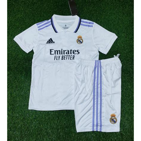 Jual Baju Bola Anak Real Madrid Home Grade Ori Import Setelan