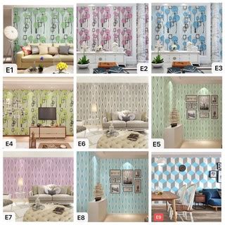 Bhw Wallpaper Self Adhesive Color Green Wall Paper Design Pvc