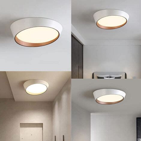 Plafoniera A Led Lampada Rotonda Da Soffitto Stile Moderna Luce Lm