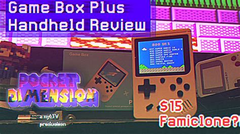 GAME BOX PLUS 800 In 1 HANDHELD REVIEW On POCKET DIMENSION YouTube