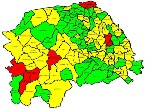 Situația pe localități a cazurilor de coronavirus din județul Suceava