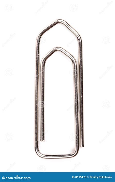 Fastener Paper Clip Isolated Stock Photo Image Of Macro Closeup
