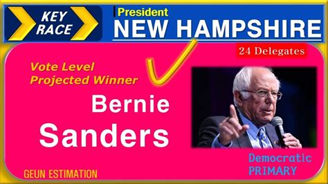 Election Night In New Hampshire 2020 The Democratic And Republican