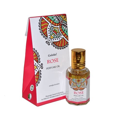 Perfume Indiano Goloka Rose 10ml Bambu Da Sorte Plantas Naturais