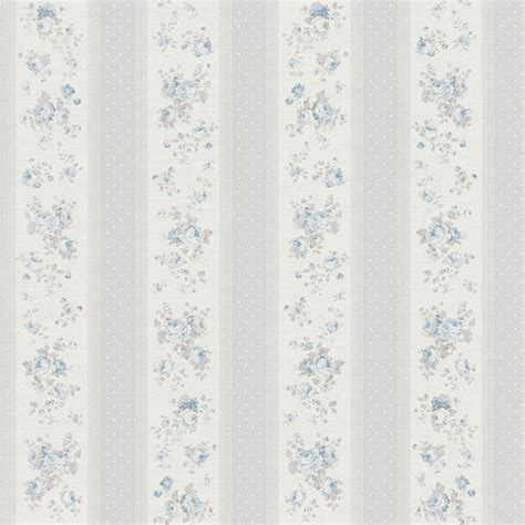 Vintage Floral Stripe Grey Wallpaper | AS Creation Vintage Stripe