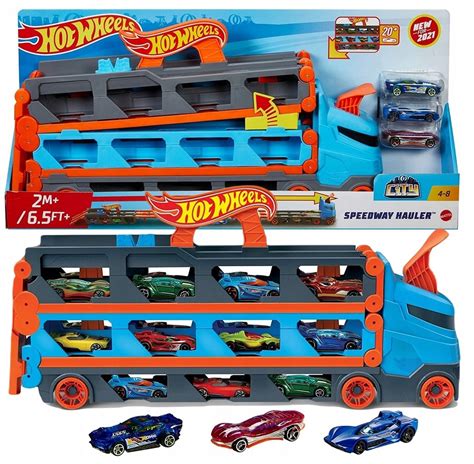 TOR WYŚCIGOWY MATTEL HOT WHEELS CITY WYŚCIGOWY TRANSPORTER W AUTA
