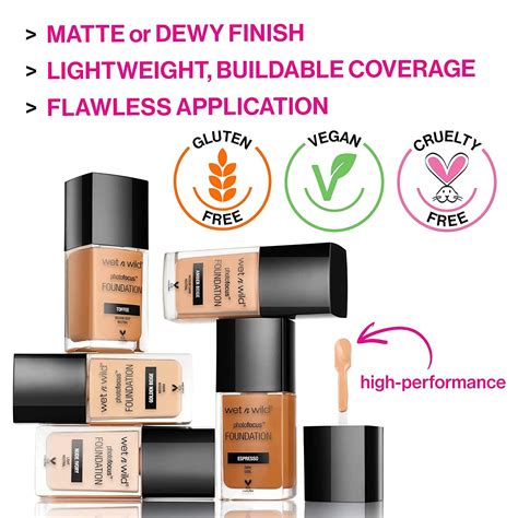 Wet N Wild Photo Focus Dewy Liquid Foundation In Buff Bisque Long