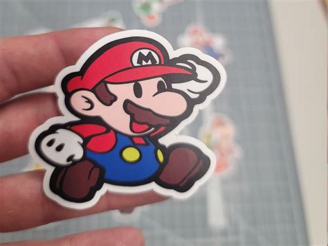 Super Mario Sticker Pack High Quality Stickers Vinyl Long Etsy