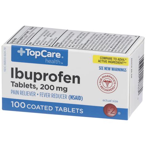 TopCare Ibuprofen 200mg Tablets | Hy-Vee Aisles Online Grocery Shopping