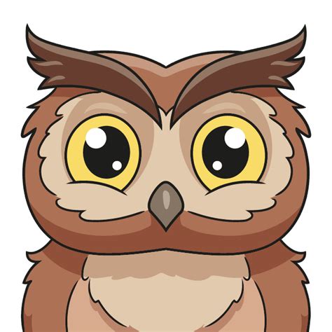 How To Draw An Owl Face Really Easy Drawing Tutorial