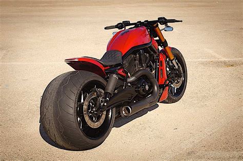 Harley Davidson V Rod On Obscene 360 Rear Wheel Is More Extreme Than A