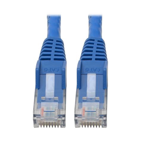 Tripp Lite by Eaton 1FT Cat6 High-Density 28AWG Slim Data Center Patch Cord — Blue (5-Pack) (N201-C6-SLIM-1FT-BL-5PK)