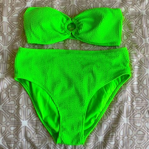 Cabana Del Sol Swim Neon Green Bikini Set Poshmark