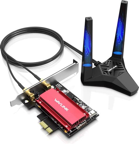 Amazon Wavlink Ax E Pcie Tarjeta Wifi Tri Band Ghz