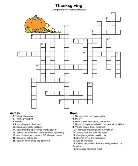 Printable Easy Crossword Puzzles for Kids | 101 Activity