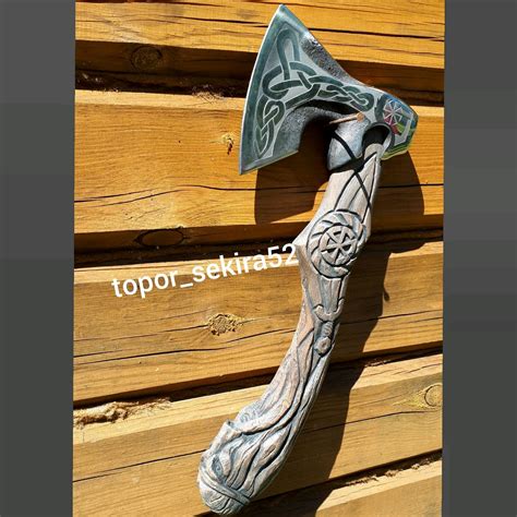 Резной топор "Перун" в интернет-магазине Ярмарка Мастеров по цене 18000 ...